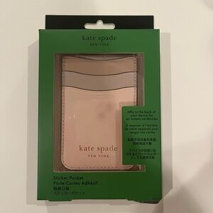 kate spade Pink Sticker Pocket for Phones